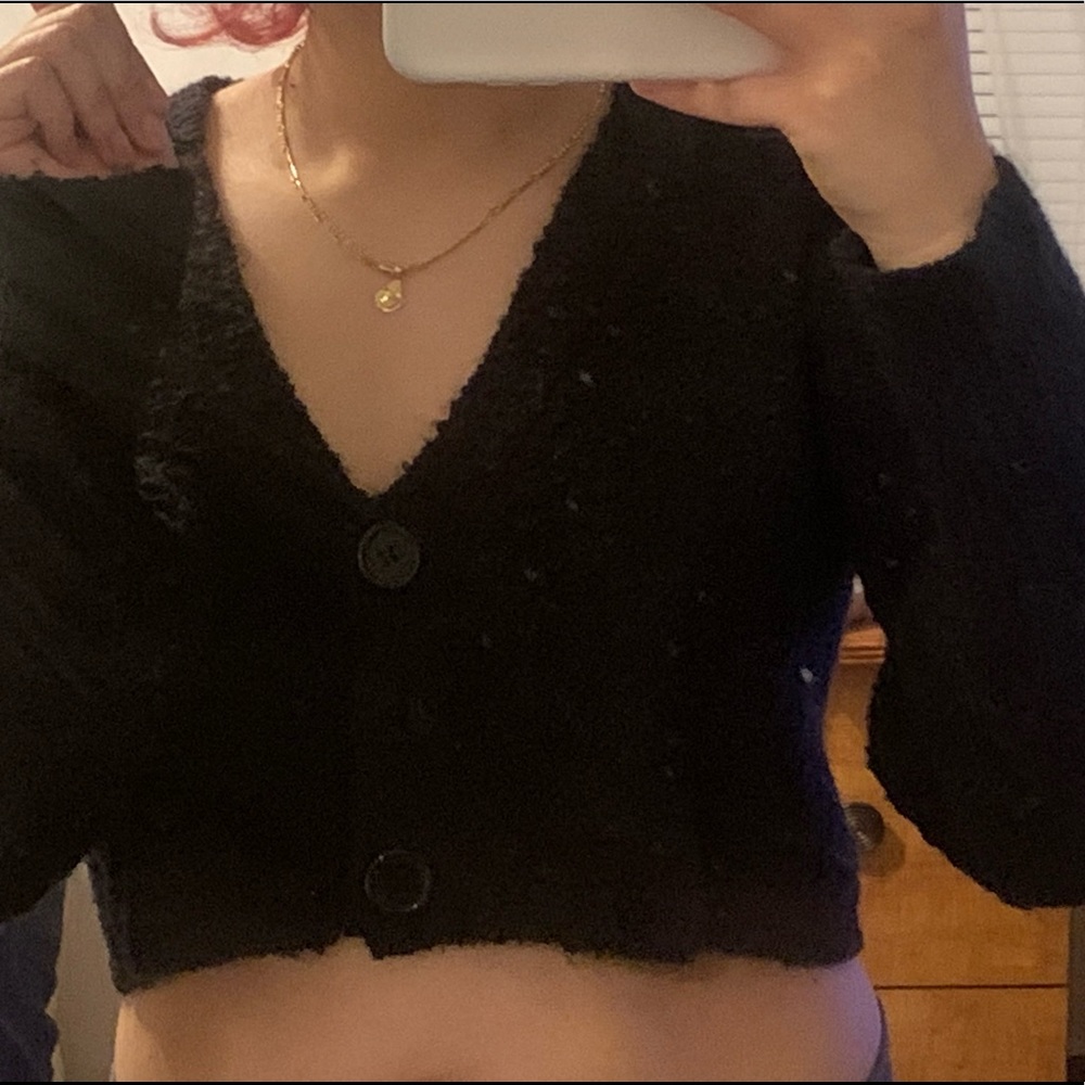 Buttoned sweater
